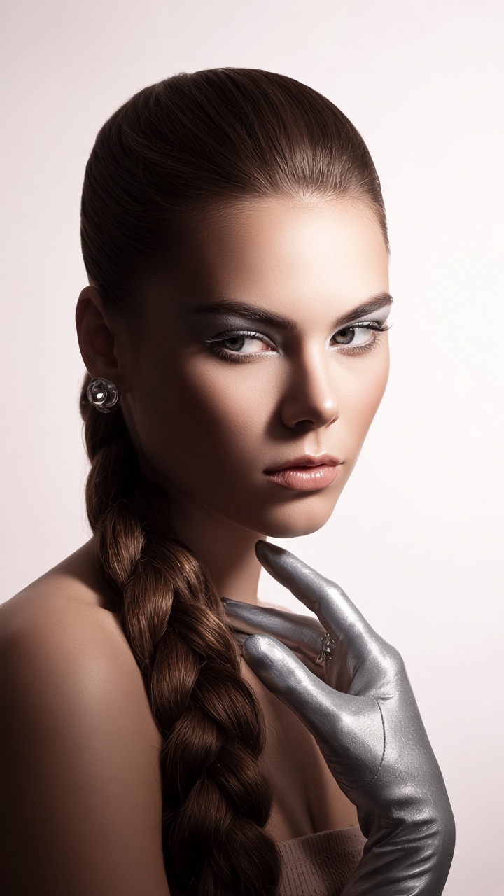 Fashion-editorial портрет с укладкой — салон Аврора